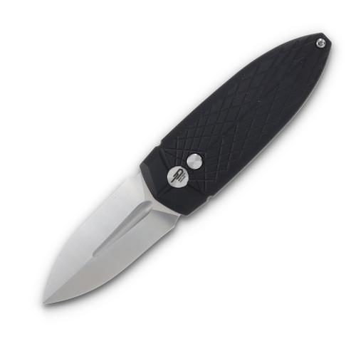 Bestech Knives Ququ Folding Knife Aluminum 2.2in Plain Satin Spear Point BG57B-1