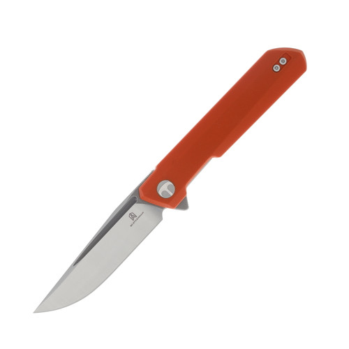 Bestech Knives Bestechman Dundee Orange G10 3.35in Grey Titanized/Satin Clip Point BMK01H