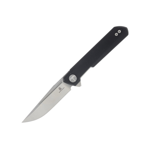 Bestech Knives Bestechman Mini Dundee Black G10 2.92in Satin Clip Point Blade BMK03A