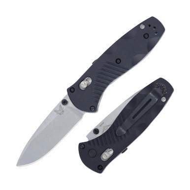 Benchmade 585 Mini Barrage Folding Knife Black Valox 2.91in Drop Point BM585
