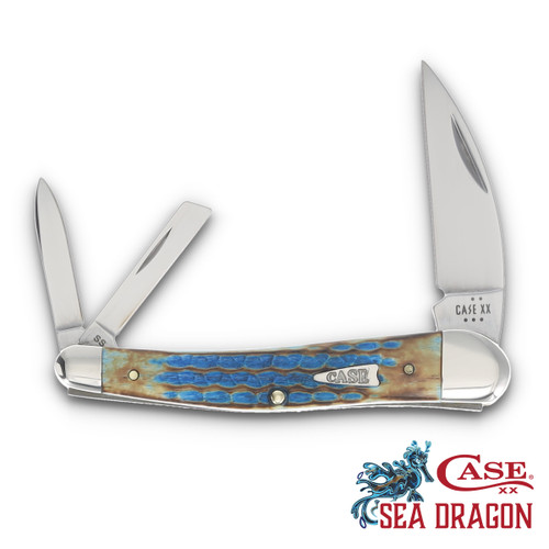 fish mountain accent トラウジョン Case XX SMKW Exclusive Sea Dragon Sea Horse Whittler Folding Knife