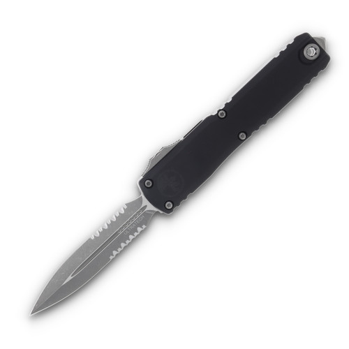 Microtech Knives Ultratech GEN III ZBP OTF DE 3.55in Part Serr Apoc Dagger AUMT112211AP