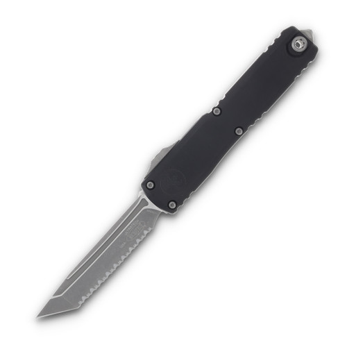Microtech Knives Ultratech GEN III ZBP OTF 3.55in Full Serr Apoc Tanto AUMT112312AP