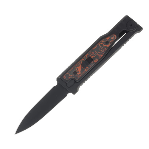 Reate EXO-M Safety Lock Gravity Knife(SMKW Exclusive Lava Flow Fat Carbon) REEXO-M01