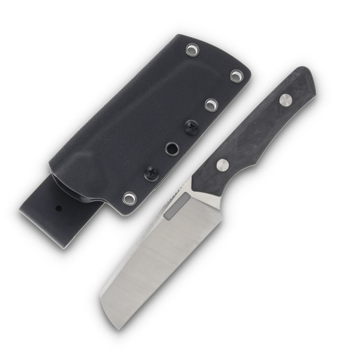 Vero Axon Fixed Blade Knife Belt Satin/Marbled Carbon Fiber FBK286F-1