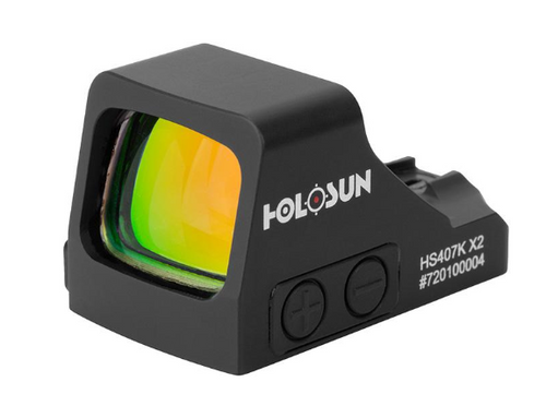 Red 6MOA Dot, 7075 Aluminum, Open, Shake Awake, Compact Pistol HS407K X2