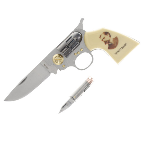 Wyatt Earp Pistol Knife/Bullet Knife Collector's Set SX2022WE