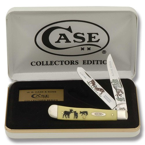 Case Limited Edition The Rut Yellow Trapper Folding Knife