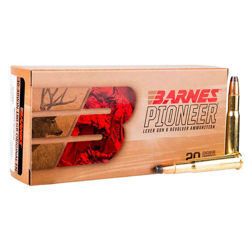 Barnes Bullets Pioneer 30-30 Winchester Lever Gun & Revolver Ammunition 20 Rounds Brass Centerfire 190 Grain JHP