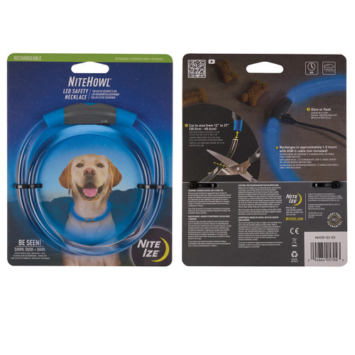 Nite Ize NiteHowl Rechargeable LED Safety Necklace Blue