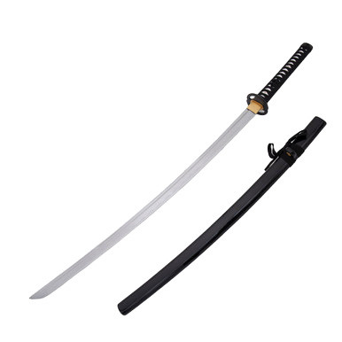 Neptune Trading 41in Black Carbon Steel Hand Forged Katana Display