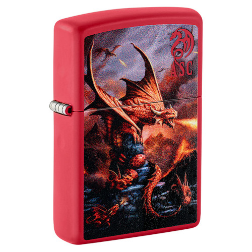 Zippo Anne Stokes Collection Fire Dragon Red Matte ZP46690