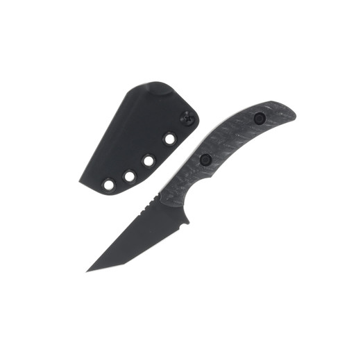 Toor Knives Shifter T Socom Black G10 Fixed 2.75In. Gunkote CPM M4 Tanto Kydex Sheath SHIFTERTSB