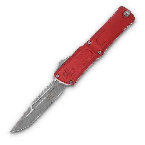 Microtech Combat Troodon Gen III Interceptor SS Red 4.0in Apoc Clip Point