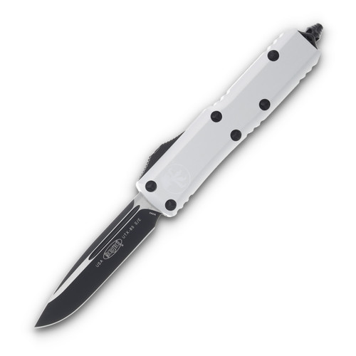 Microtech Knives UTX-85 Auto OTF Clear 3.11in Black Drop Point