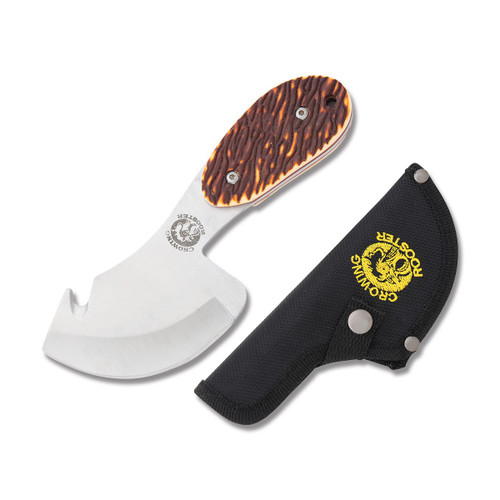 Frost Crowing Rooster Beavertail Skinner Fixed Blade Knife