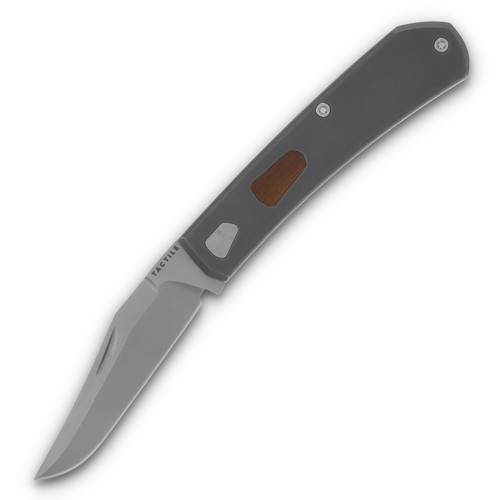 Tactile Ranger Titanium 3.15 Inch Plain Stonewash Clip Point 20-RAW-MC01-TTDW
