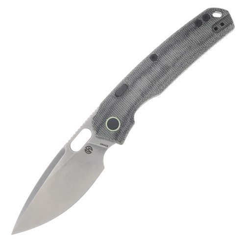 Vosteed Psyop Top Liner Lock Knife Black 3.32in Stonewash Drop Point Blade A2211
