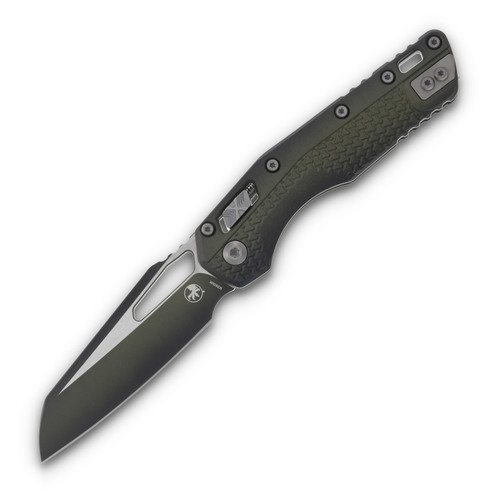 Microtech Knives MSI Ram-Lok Folding Knife Bazooka Green 3.88in Sheepsfoot MT210T1PMFBO