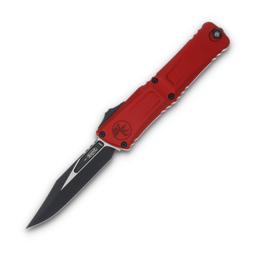 Microtech Combat Troodon Gen III Bowie OTF Auto Red 4.0in Black Blade AUMT11461RD