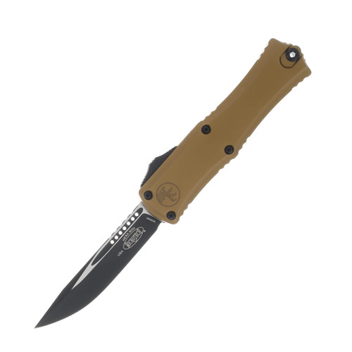 Microtech Hera II Mini OTF Auto Knife Tan 3in Black Drop Point Blade AUMT1703M1TA