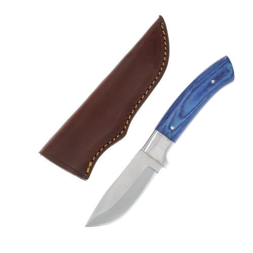 Szco 7.5Inch Chrome Sapphire Hunting Knife 203538