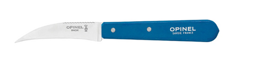 Opinel No. 114 Vegetable Knife Blue 2.75 Inch Plain Hawkbill Blade