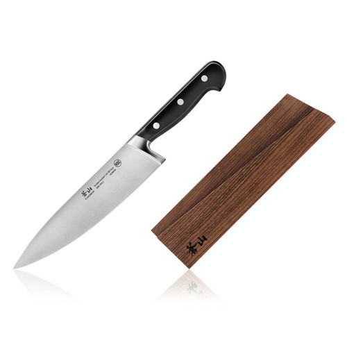Cangshan TV2 Series 8" Chef's Knife Forged 14C28N  Steel With Sheath Black Handle 1022735