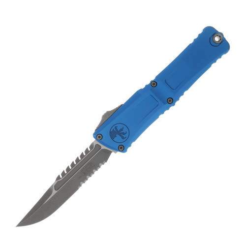 Microtech Combat Troodon Interceptor Gen III SS OTF Blue 4.0in Part Serr Apoc Blade AUMT121711APBLS