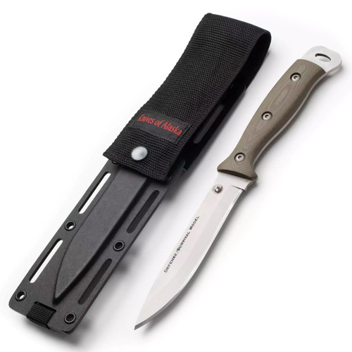 Knives of Alaska Defense Survival Fixed Blade OD Green G-10 KOA00846FG