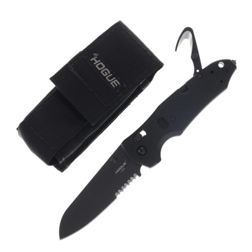 HOGUE Trauma First Response Tool 3.5 Inch Part Serr Black Sheepsfoot HG34770
