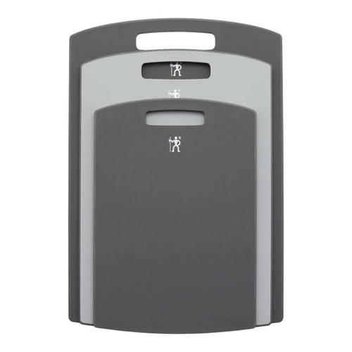 Henckels 3 pc Grey Cutting Board Set Grey Trim 1027380