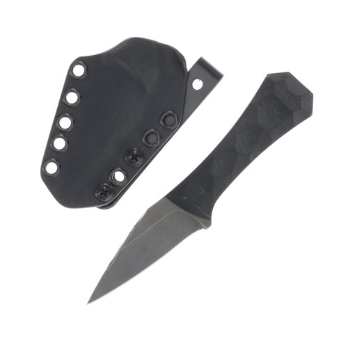 Auxillary Mfg. Coffin Spear Black Textured G-10 Handle AMCOFFINSPEAR-G10-BLK