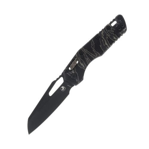 Microtech MSI S/E Tri-Grip Polymer Tiger Stripe Camo Standard Apocalyptic Bronzed Apocalyptic Accents MT210T1APPMTSCV4W2