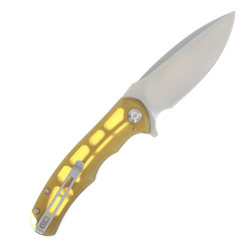 CIVIVI Praxis Polished Ultem 3.75 Inch Plain Satin Drop Point C803L