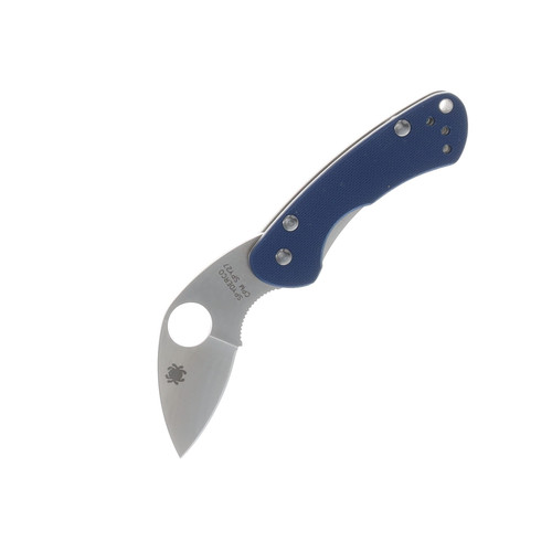 Spyderco Balance Sprint Run Cobalt Blue 1.98 Inch Plain Satin Leaf SPC141GPCBL