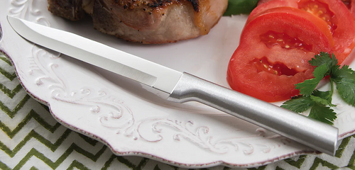 Rada Knives Pro Pack Utility - Steak Knife Silver 5.87in Plain Steak