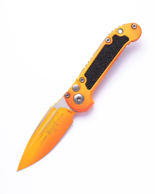 Microtech Knives LUDT Gen III  Auto Knife Sunrise 3.5in Drop Point Blade AUMT11351LPSUS