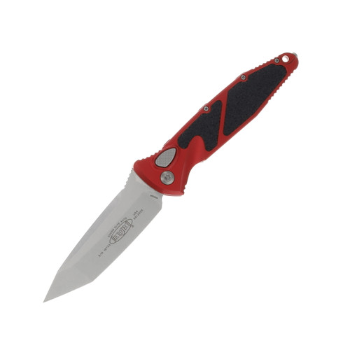 Microtech SOCOM Elite Automatic Knife Stonewash Tanto/Red AUMT161A10RD