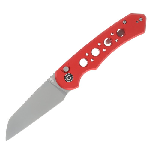 CIVIVI Pragma Prime Red Aluminum Handle Stonewashed 14C28N Blade C24067-2