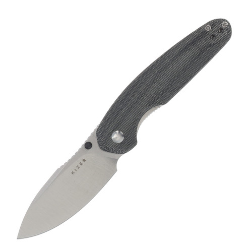 Kizer Meteora Folding Knife 3.22 Inch Plain Satin Drop Point V3730A1