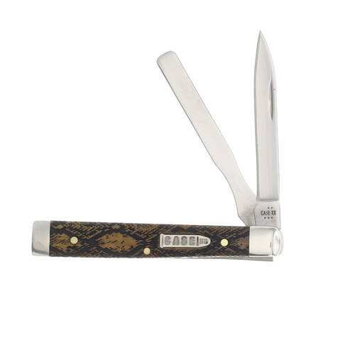 Case "Snakeskin" Baby Doc. Smooth Antique Bone Bullet Shield