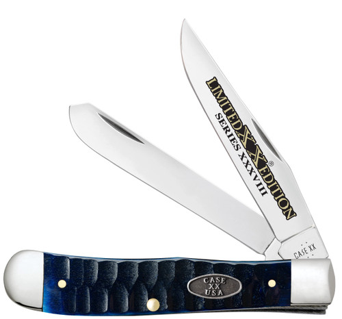 Case XX Gator Jig Ocean Blue Bone Limited Edition Folding Knife CA53980