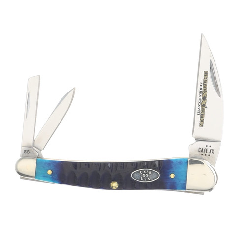 Case XX Gator Jig Ocean Blue Bone Seahorse Whittler Limited Edition Folding Knife CA53983