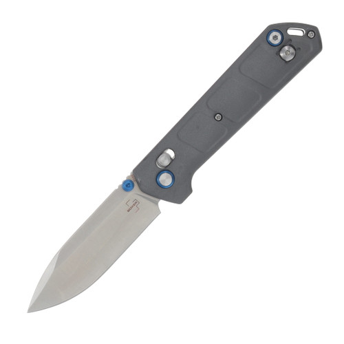 Boker Plus Kihon DC Alu Gray 3.22 Inch Plain Satin Drop Point BK01BP0023