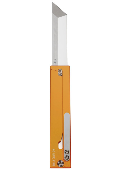 Daily Carry Co Parachute Al aluminum, 14C28N steel, magnetic open and closure, gravity knife DCPCAL-OR