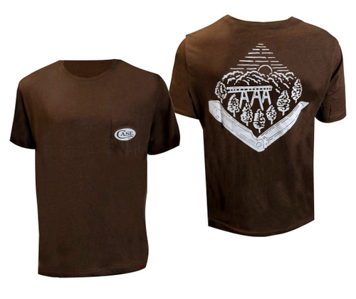 Case Shirt Tee Heather Brown W/Case Logo/ XL CA41148