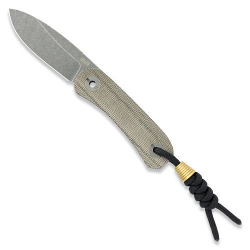 Knafs Lander 4 Moondust Compact Fixed Blade Knife 2.6in Drop Point
