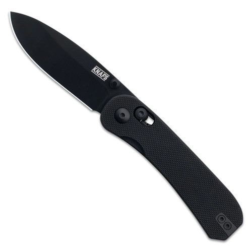 Knafs Lander 3 Clutch Lock Folding Knife Black 2.75in Drop Point Blade