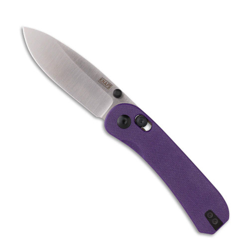 Knafs Lander 3 Clutch Lock Folding Knife Purple 2.75in SW Drop Point